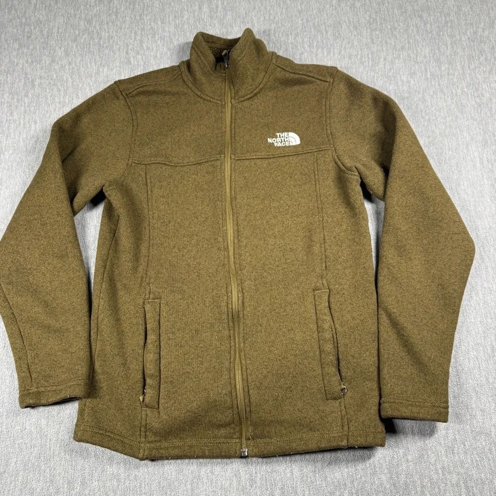 The North Face Jacket Mens Small Fleece Full Zip Mock Neck Sweater Gordon